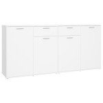 vidaXL Servantă, alb, 160x36x75 cm, lemn prelucrat