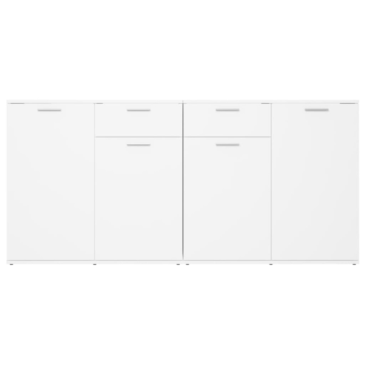 vidaXL Servantă, alb, 160x36x75 cm, lemn prelucrat