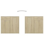 vidaXL Servantă, stejar Sonoma, 160x36x75 cm, lemn prelucrat vidaXL Servantă, stejar Sonoma, 160x36x75 cm, lemn prelucrat