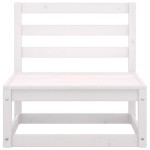 vidaXL Set mobilier de grădină, 4 piese, alb, lemn masiv de pin