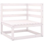 vidaXL Set mobilier de grădină, 6 piese, alb, lemn masiv de pin vidaXL Set mobilier de grădină, 6 piese, alb, lemn masiv de pin