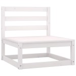 vidaXL Set mobilier de grădină, 6 piese, alb, lemn masiv de pin vidaXL Set mobilier de grădină, 6 piese, alb, lemn masiv de pin