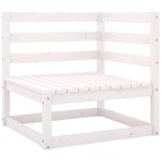 vidaXL Set mobilier de grădină, 4 piese, alb, lemn masiv de pin vidaXL Set mobilier de grădină, 4 piese, alb, lemn masiv de pin