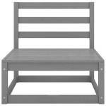 vidaXL Set mobilier de grădină, 6 piese, gri, lemn masiv de pin vidaXL Set mobilier de grădină, 6 piese, gri, lemn masiv de pin