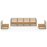 vidaXL Set mobilier de grădină, 6 piese, maro miere, lemn masiv de pin