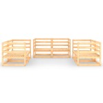 vidaXL Set mobilier de grădină, 6 piese, lemn masiv de pin