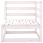 vidaXL Set mobilier de grădină, 6 piese, alb, lemn masiv de pin vidaXL Set mobilier de grădină, 6 piese, alb, lemn masiv de pin