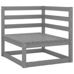vidaXL Set mobilier de grădină, 6 piese, gri, lemn masiv de pin vidaXL Set mobilier de grădină, 6 piese, gri, lemn masiv de pin