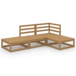 vidaXL Set mobilier de grădină, 4 piese, maro miere, lemn masiv de pin