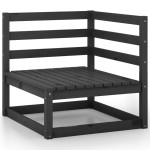 vidaXL Set mobilier de grădină, 5 piese, negru, lemn masiv de pin vidaXL Set mobilier de grădină, 5 piese, negru, lemn masiv de pin