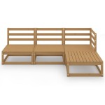 vidaXL Set mobilier de grădină, 4 piese, maro miere, lemn masiv de pin vidaXL Set mobilier de grădină, 4 piese, maro miere, lemn masiv de pin
