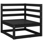 vidaXL Set mobilier de grădină, 4 piese, negru, lemn masiv de pin vidaXL Set mobilier de grădină, 4 piese, negru, lemn masiv de pin