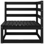vidaXL Set mobilier de grădină, 5 piese, negru, lemn masiv de pin vidaXL Set mobilier de grădină, 5 piese, negru, lemn masiv de pin
