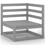 vidaXL Set mobilier de grădină, 5 piese, gri, lemn masiv de pin vidaXL Set mobilier de grădină, 5 piese, gri, lemn masiv de pin