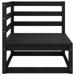 vidaXL Set mobilier relaxare de grădină 10 piese negru lemn masiv pin vidaXL Set mobilier relaxare de grădină 10 piese negru lemn masiv pin