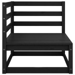 vidaXL Set mobilier relaxare de grădină 10 piese negru lemn masiv pin vidaXL Set mobilier relaxare de grădină 10 piese negru lemn masiv pin