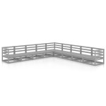 vidaXL Set mobilier de grădină, 9 piese, gri, lemn masiv de pin vidaXL Set mobilier de grădină, 9 piese, gri, lemn masiv de pin