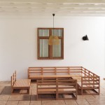 vidaXL Set mobilier de grădină, 11 piese, maro miere, lemn masiv pin vidaXL Set mobilier de grădină, 11 piese, maro miere, lemn masiv pin