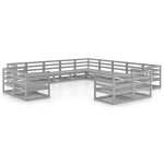 vidaXL Set mobilier de grădină, 13 piese, lemn masiv de pin vidaXL Set mobilier de grădină, 13 piese, lemn masiv de pin