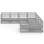 vidaXL Set mobilier de grădină, 8 piese, lemn masiv de pin