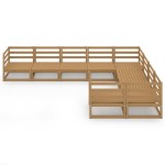 vidaXL Set mobilier de grădină, 9 piese, lemn masiv de pin vidaXL Set mobilier de grădină, 9 piese, lemn masiv de pin
