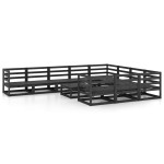 vidaXL Set mobilier de grădină, 11 piese, lemn masiv de pin vidaXL Set mobilier de grădină, 11 piese, lemn masiv de pin