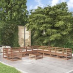 vidaXL Set mobilier de grădină, 11 piese, lemn masiv de pin vidaXL Set mobilier de grădină, 11 piese, lemn masiv de pin