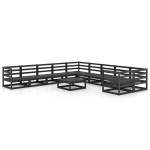 vidaXL Set mobilier de grădină, 11 piese, lemn masiv de pin vidaXL Set mobilier de grădină, 11 piese, lemn masiv de pin