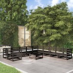 vidaXL Set mobilier de grădină, 11 piese, lemn masiv de pin vidaXL Set mobilier de grădină, 11 piese, lemn masiv de pin