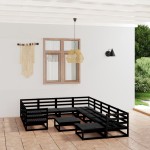 vidaXL Set mobilier de grădină, 12 piese, lemn masiv de pin vidaXL Set mobilier de grădină, 12 piese, lemn masiv de pin