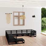 vidaXL Set mobilier de grădină, 11 piese, lemn masiv de pin vidaXL Set mobilier de grădină, 11 piese, lemn masiv de pin