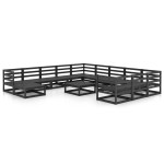 vidaXL Set mobilier de grădină, 13 piese, lemn masiv de pin vidaXL Set mobilier de grădină, 13 piese, lemn masiv de pin