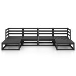 vidaXL Set mobilier de grădină, 6 piese, lemn masiv de pin