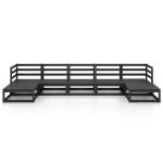 vidaXL Set mobilier de grădină, 7 piese, lemn masiv de pin