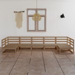 vidaXL Set mobilier de grădină, 7 piese, lemn masiv de pin