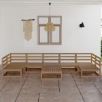 vidaXL Set mobilier de grădină, 8 piese, lemn masiv de pin