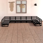 vidaXL Set mobilier de grădină, 10 piese, lemn masiv de pin vidaXL Set mobilier de grădină, 10 piese, lemn masiv de pin