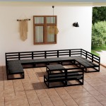 vidaXL Set mobilier de grădină, 13 piese, lemn masiv de pin vidaXL Set mobilier de grădină, 13 piese, lemn masiv de pin