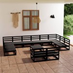 vidaXL Set mobilier de grădină, 13 piese, lemn masiv de pin vidaXL Set mobilier de grădină, 13 piese, lemn masiv de pin