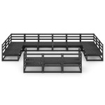 vidaXL Set mobilier de grădină, 13 piese, lemn masiv de pin vidaXL Set mobilier de grădină, 13 piese, lemn masiv de pin