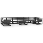 vidaXL Set mobilier de grădină, 11 piese, lemn masiv de pin vidaXL Set mobilier de grădină, 11 piese, lemn masiv de pin