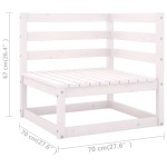 vidaXL Set mobilier de grădină cu perne, 8 piese, lemn masiv de pin vidaXL Set mobilier de grădină cu perne, 8 piese, lemn masiv de pin