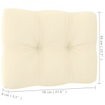 vidaXL Canapea de grădină cu 4 locuri, cu perne, lemn masiv pin