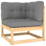 vidaXL Set mobilier de grădină, 5 piese, cu perne, lemn masiv de pin vidaXL Set mobilier de grădină, 5 piese, cu perne, lemn masiv de pin