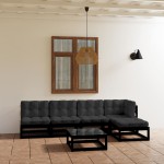 vidaXL Set mobilier grădină cu perne, 6 piese, lemn masiv pin vidaXL Set mobilier grădină cu perne, 6 piese, lemn masiv pin