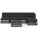 vidaXL Set mobilier grădină cu perne, 6 piese, lemn masiv pin vidaXL Set mobilier grădină cu perne, 6 piese, lemn masiv pin