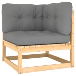vidaXL Set mobilier de grădină, 5 piese, cu perne, lemn masiv de pin vidaXL Set mobilier de grădină, 5 piese, cu perne, lemn masiv de pin