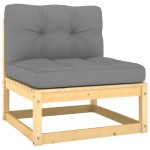 vidaXL Set mobilier de grădină, 5 piese, cu perne, lemn masiv de pin vidaXL Set mobilier de grădină, 5 piese, cu perne, lemn masiv de pin