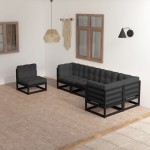 vidaXL Set mobilier grădină cu perne, 6 piese, lemn masiv pin vidaXL Set mobilier grădină cu perne, 6 piese, lemn masiv pin