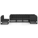 vidaXL Set mobilier grădină cu perne, 6 piese, lemn masiv pin vidaXL Set mobilier grădină cu perne, 6 piese, lemn masiv pin